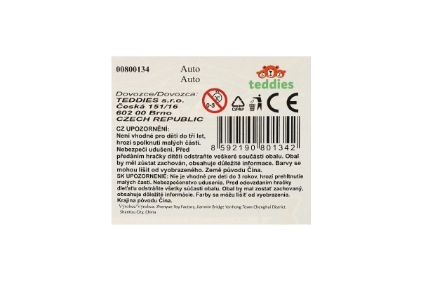 Auto racen 6stks metaal/plastic 8cm vrij rollend in doosje 10,5x27,5x4cm