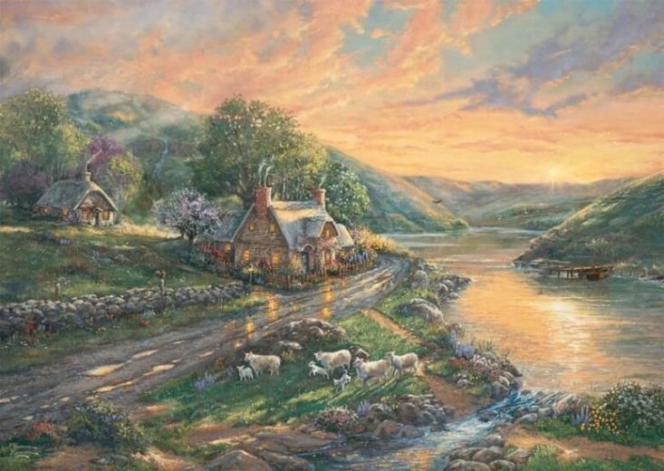 Puzzel Dageraad in Emerald Valley 1000 stukjes SCHMIDT