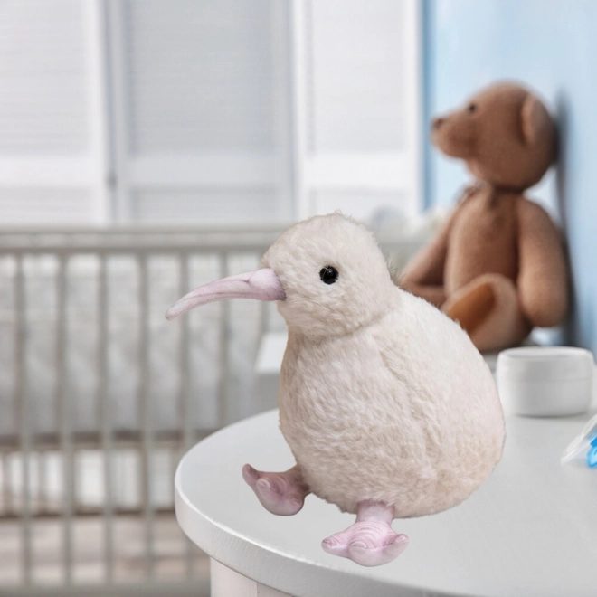 Pluchen vogel Kiwi Wit 21 cm