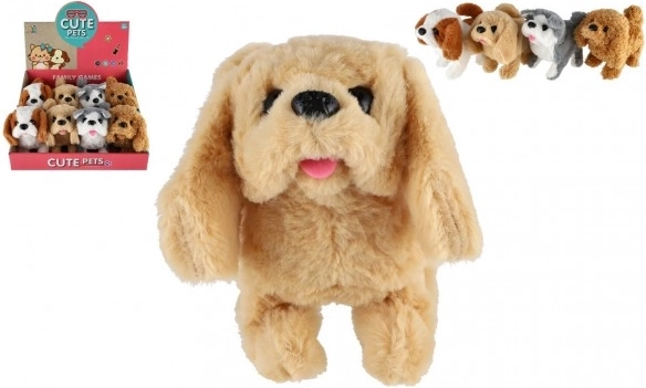 Lopende pluchen hond met echt geblaf