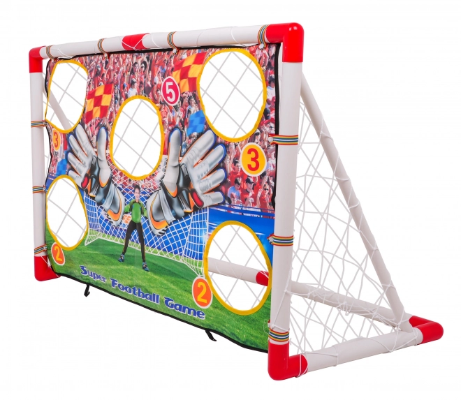 Mega voetbaldoel met doelwit