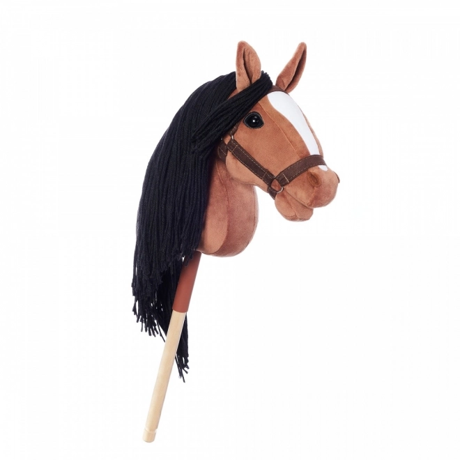 Paard op stok Hobby Horse HOPPIHORSE donkerbruin