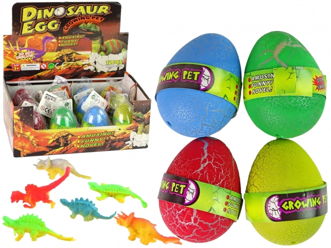 Uitkomend magisch dinosaurus-ei, groeiend 6 cm