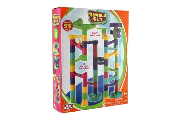 Knikkerbaan plastic 55st in doos 24x37x7cm