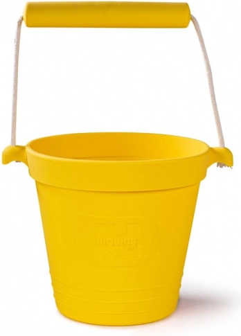 Siliconen strandemmer BIGJIGS TOYS – geel