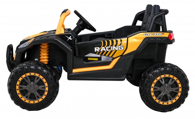 Buggy UTV 2000M raceauto met accu + MP3 geluiden lichten + afstandsbediening + langzame start – Gouden