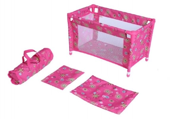 Reiswieg voor poppen met tas