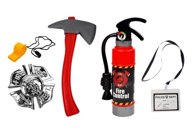 Kinder brandweer kostuum met accessoires