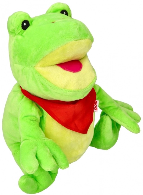 Pluche handpop Kikvors