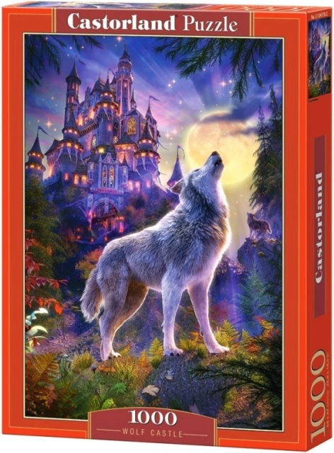 Puzzel 1000 stukjes - Wolf en kasteel