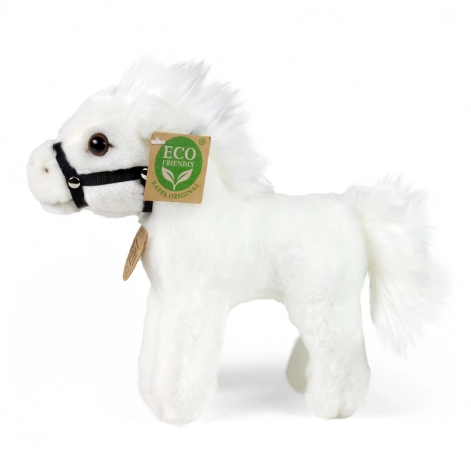 Rappa Pluchen Paard Wit 18 cm ECO-VRIENDELIJK