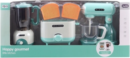 Set keukenapparaten voor kinderen – mixer, garde en broodrooster