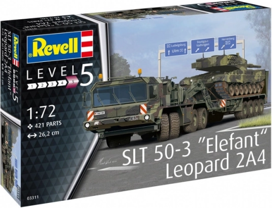 Kunststof model SLT 50-3 Elefant + Leopard 2A4