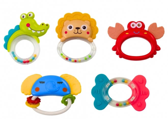 Set van 8 dierenrammelaars