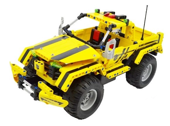 Bouwset JEEP WRANGLER met afstandsbediening, compatibel met LEGO, 531 onderdelen