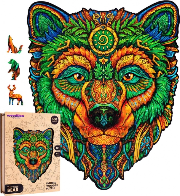 Houten puzzel Wijze beer