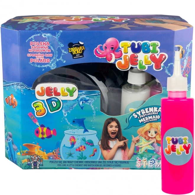Leuke set Tubi Jelly met groot aquarium Zeemeermin