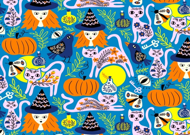 Puzzel Betoverde Katten 1000 Stukjes