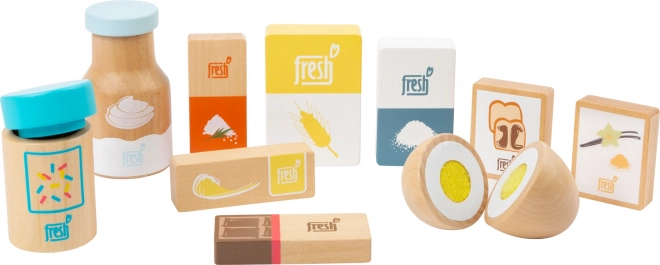 Set houten bakingrediënten small foot, 10-delig