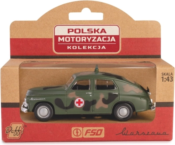 Voertuig PRL Warszawa M20 Militair ambulantievoertuig