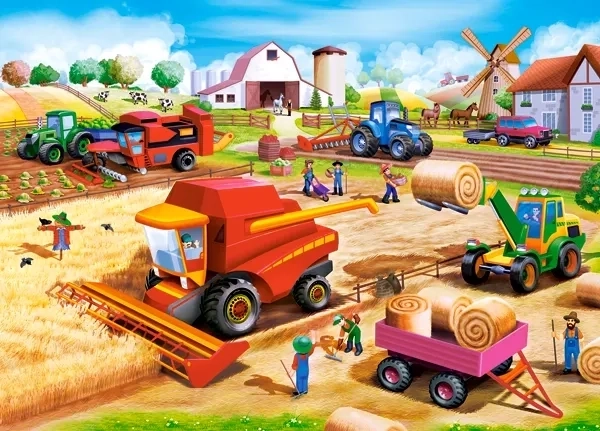 CASTORLAND Puzzel Boerderijwerk 60 stukken
