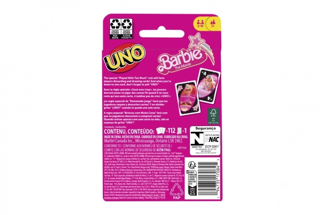 UNO Kaarten Barbie De Film
