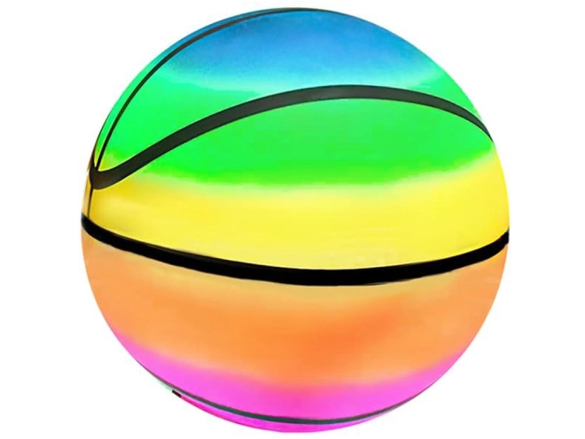 Rubberen regenboogbal voor kinderen 23 cm