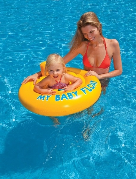 Opblaasbare baby zwemsitz met rugleuning INTEX