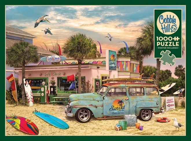 Puzzel Surfhut 1000 stukjes van Cobble Hill