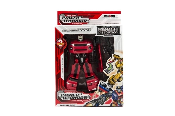 Transformer auto/robot plastic 18cm in doos 19x22x6cm - 1 stuk