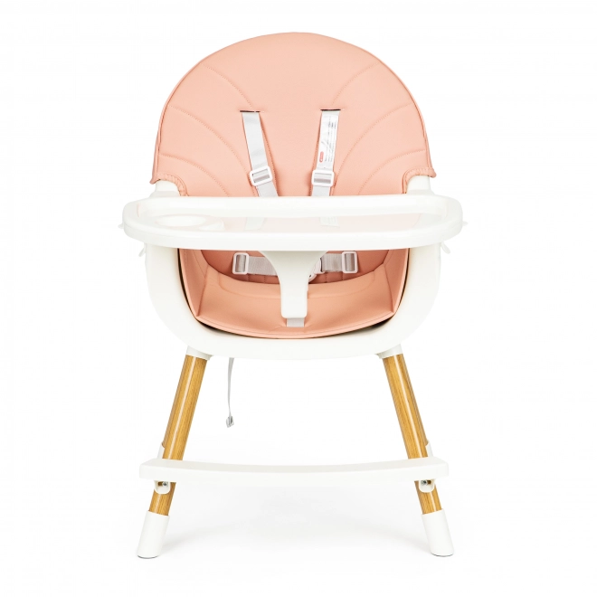 Ecotoys Eetstoel 2-in-1 Roze