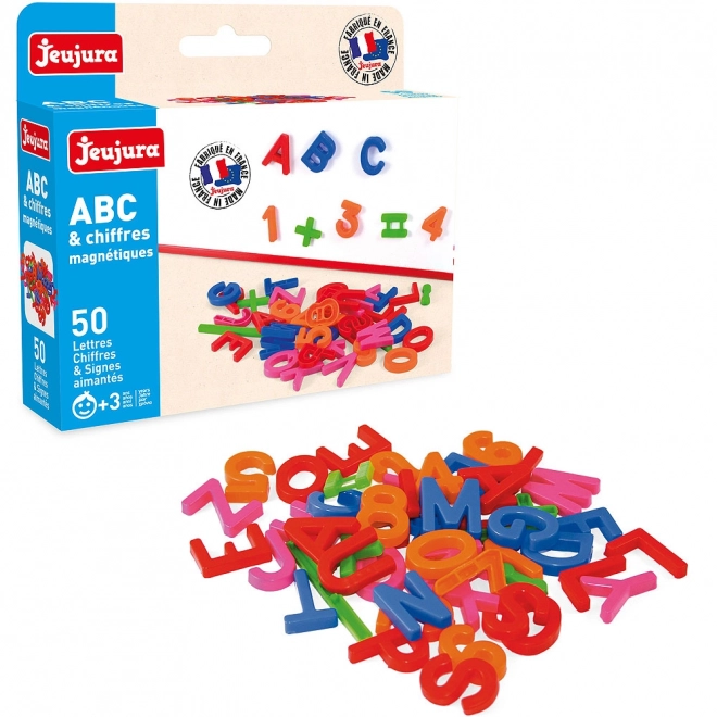 Jeujura Bonte magnetische letters 50 stuks