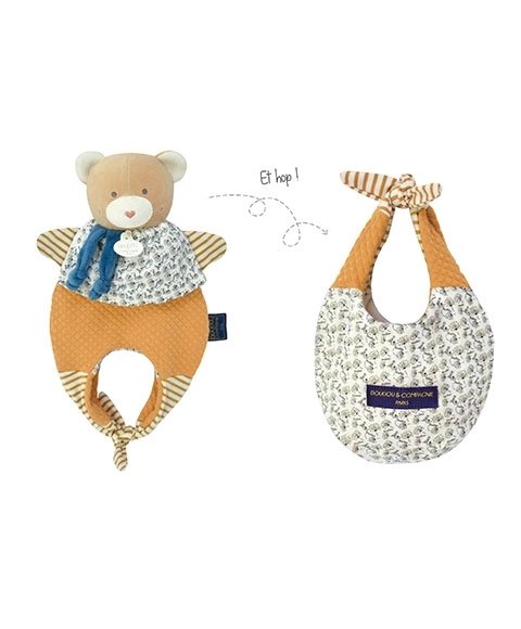 Doudou Medve9dek in Tas 3in1