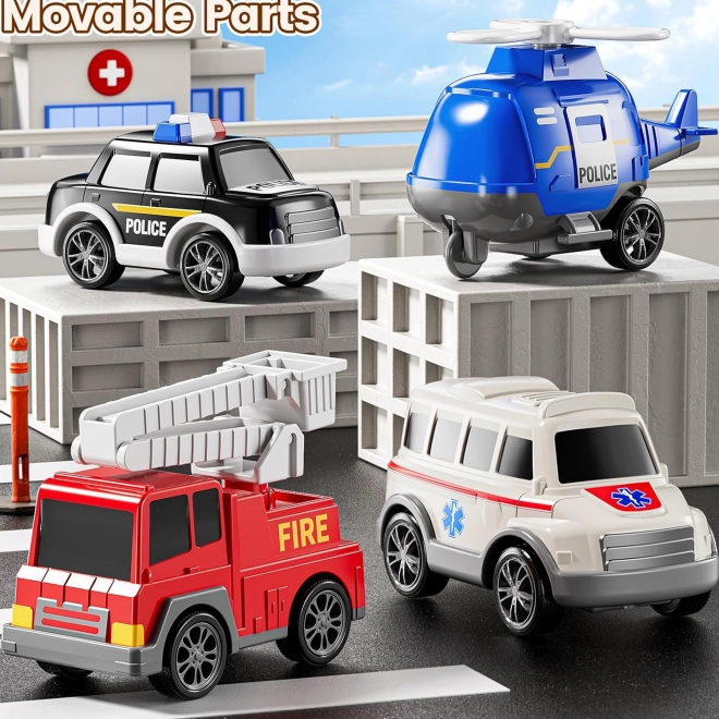 Woopie reddingsset met afsleepwagen en 5 auto's