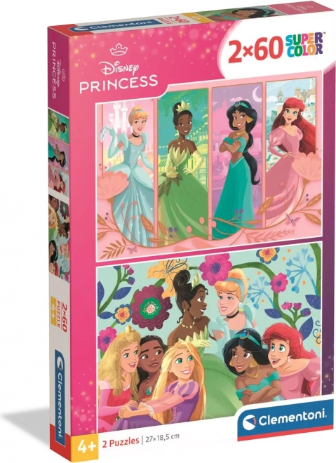 Clementoni puzzel Disney prinsessen 2x60 stukjes