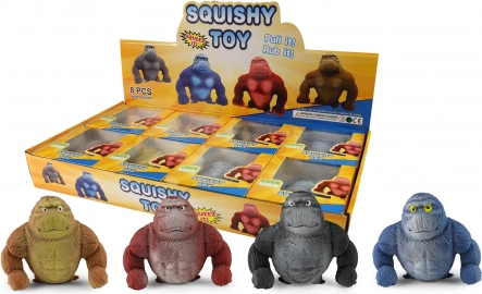 Anti-stress knijpfiguur gorilla