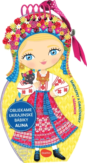 We kleden Oekraïense poppen aan: Alina – kleurplaten en stickers