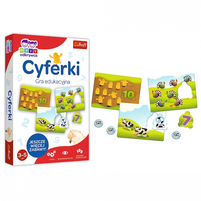 Educatief spel Nummers uit de reeks Kleine Ontdekkers Trefl