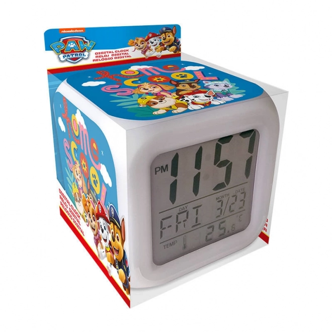 Digitale wekker met Paw Patrol-thema