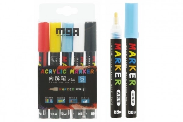 Acryl markers voor keramiek, glas en stenen