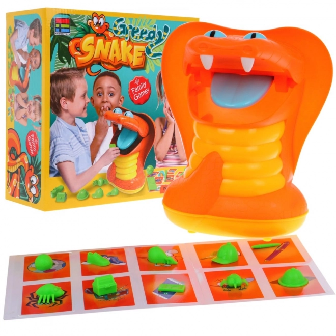 "Hongerige slang" arcadespel voor kinderen 3+ Vormherkenning + 10 figuren + 10 kaarten + sluitende mond
