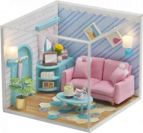 Miniatuur huisje Zonnige woonkamer