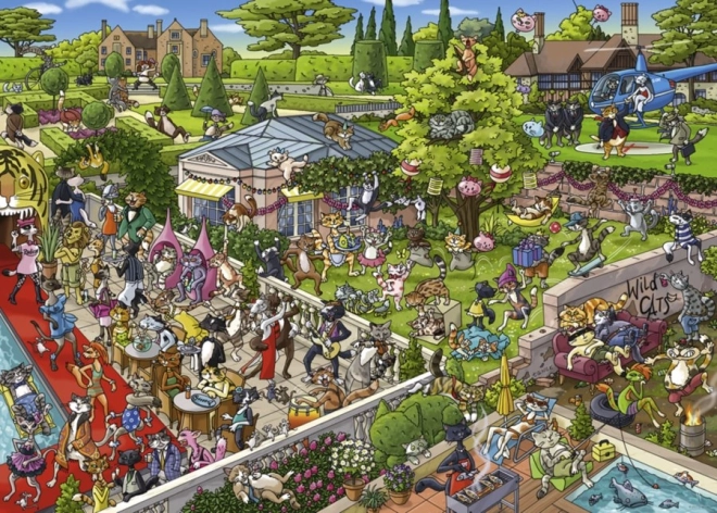 Puzzel Kattenparty 1000 stukjes