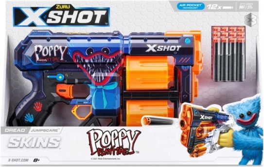 X-SHOT Skins Dread Jumpscare – foam dart blaster (12 darts)