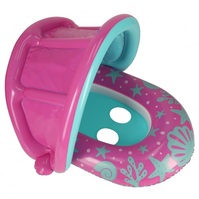 BESTWAY 34091 Kinder opblaasboot met zitting en zonnescherm roze 1-2 jaar 18 kg