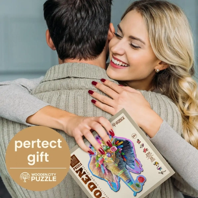 WOODEN CITY Houten puzzel Elegante olifant 250 stukken EKO
