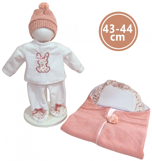 Realistische pop baby met geluiden en zacht lichaam 44 cm