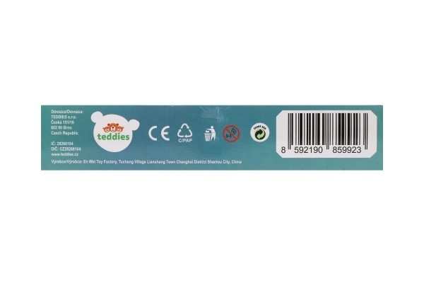 2 stuks pistolen 12 cm plastic voor schuimrubberen kogels + 6 stuks kogels op kaart