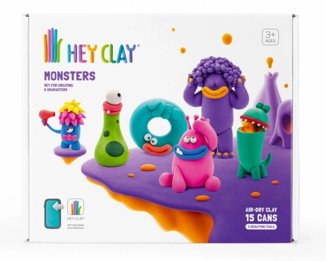 Hej Clay plastic set Monsters