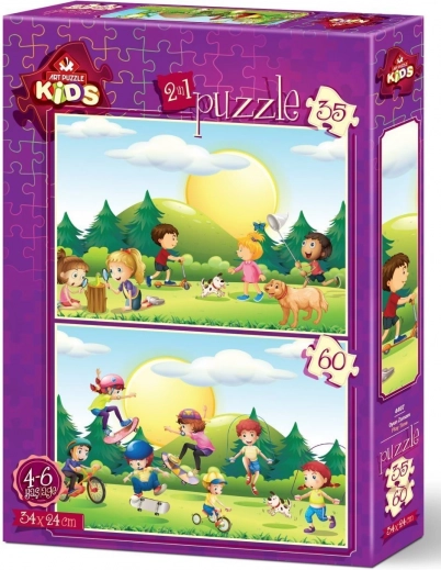 Kinderpuzzel Speeltijd 35 en 60 stukjes